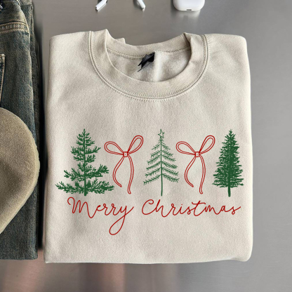 Merry Christmas Tree Sweatshirt