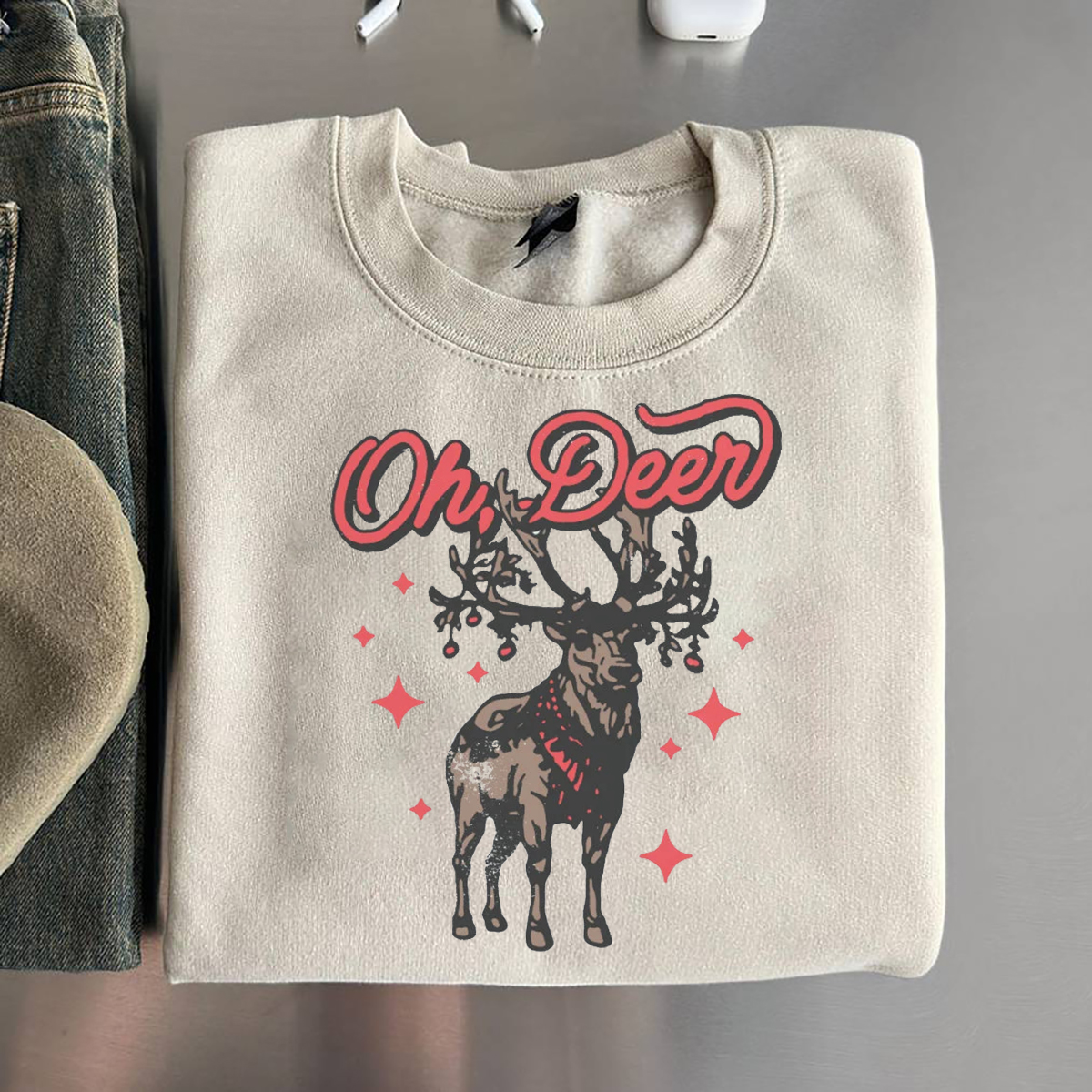 Christmas Deer Sweatshirt