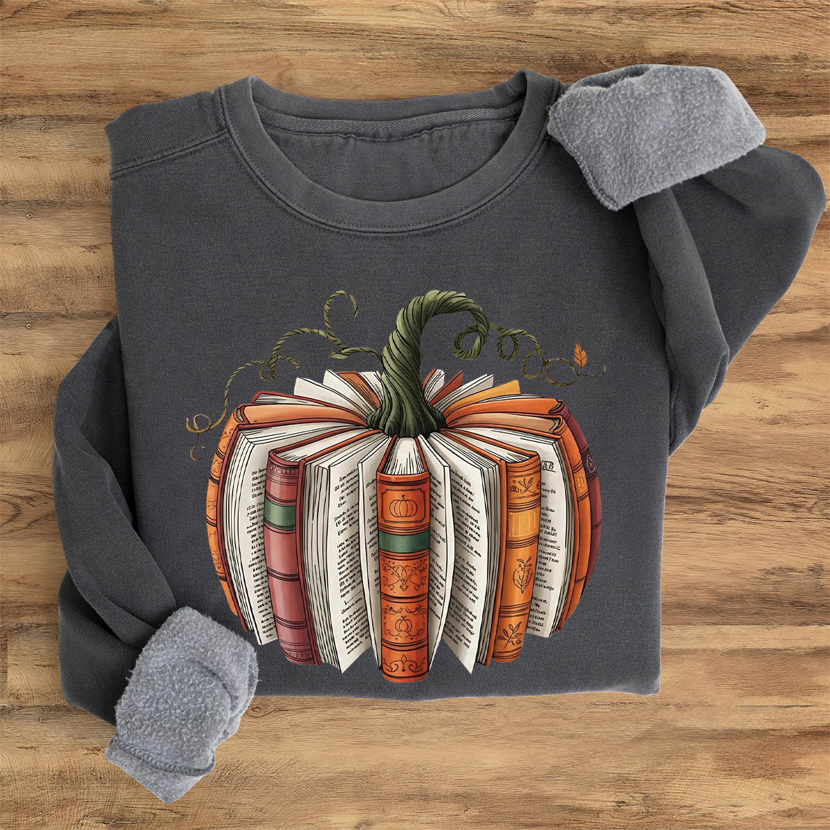 Fall Book Pumpkin Halloween Sweatshirt