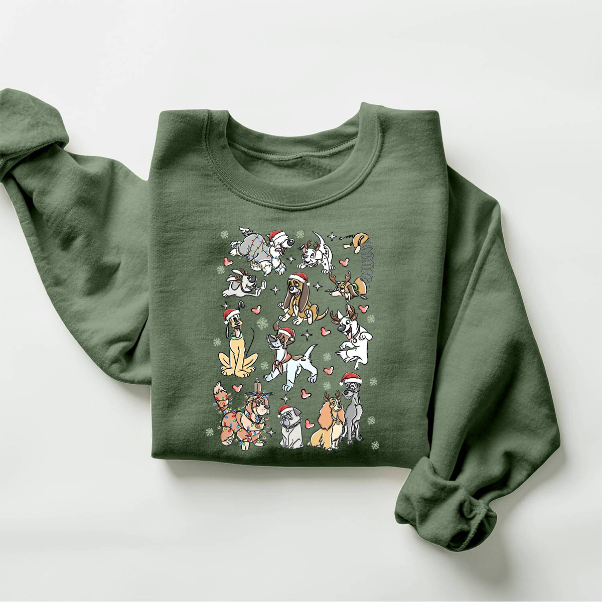 Vintage Christmas Dogs Sweatshirt