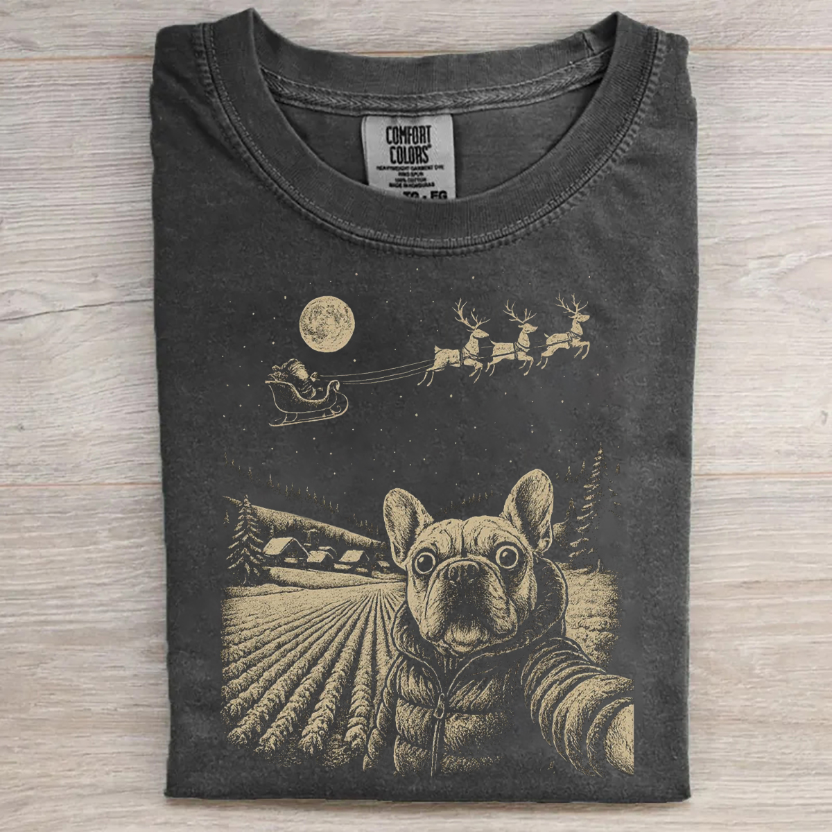 French Bulldog Christmas T-shirt