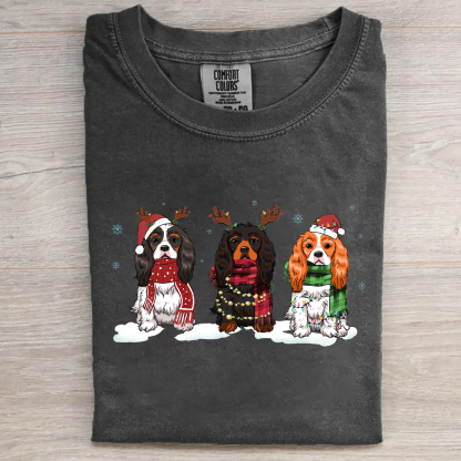 Cavalier King Charles Spaniel Christmas T-shirt