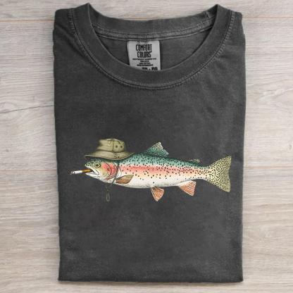 Funny Trout Smoking T-shirt