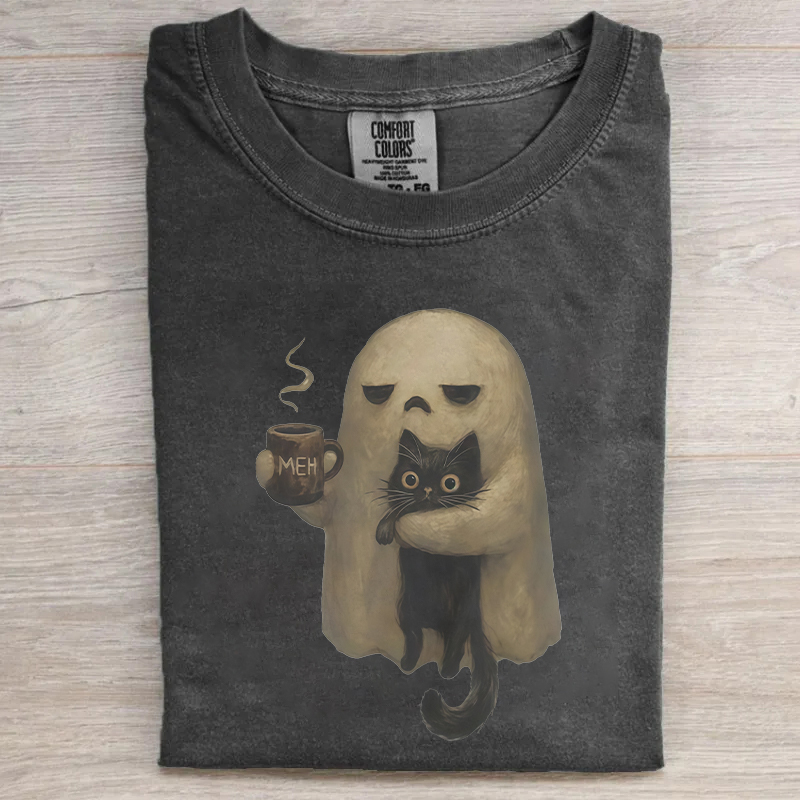 Spooky Black Cat T-shirt