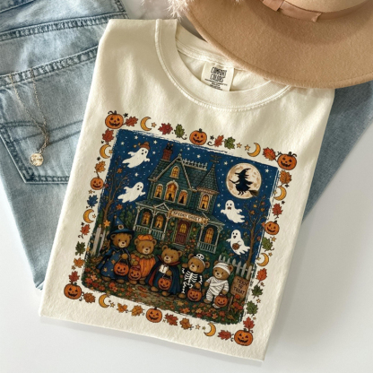 Halloween Bear Ghost T-shirt