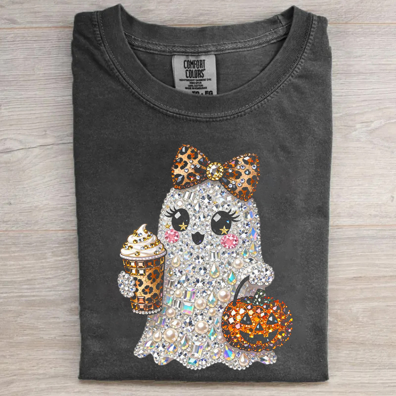Sparkly Ghost Halloween T-shirt
