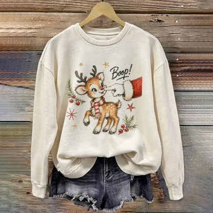 Reindeer Santa Boop Sweatshirt