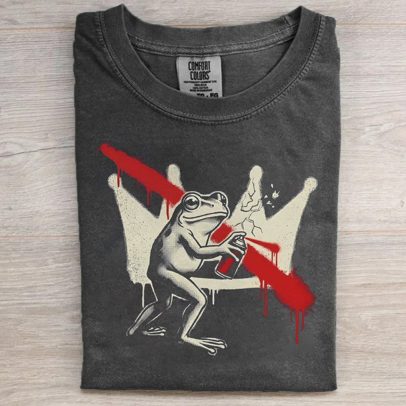 No Kings In America Frog T-shirt