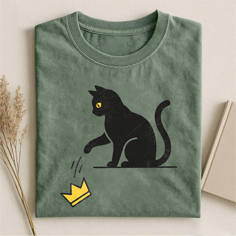 No Kings Anti Trump Cat T-shirt