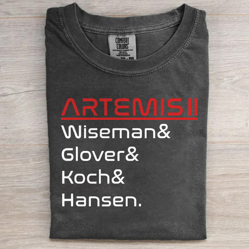 Artemis II Crew Names T-shirt