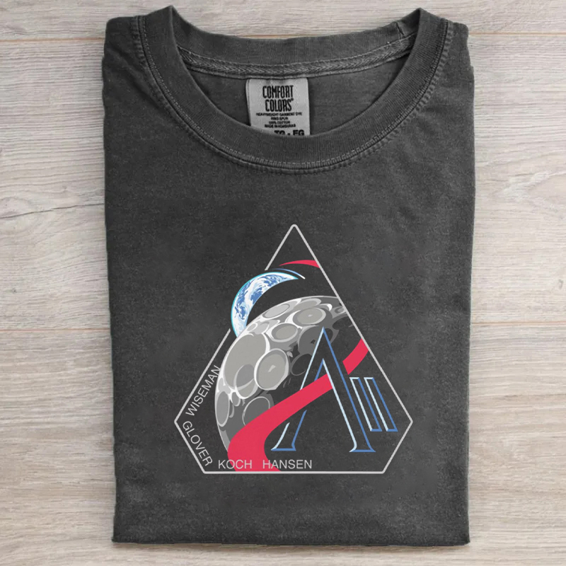 Artemis II Mission Patch Print T-shirt