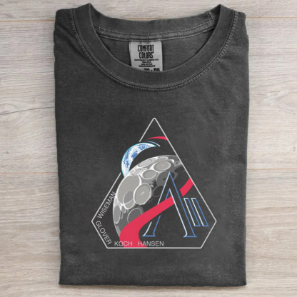Artemis II Mission Patch Print T-shirt