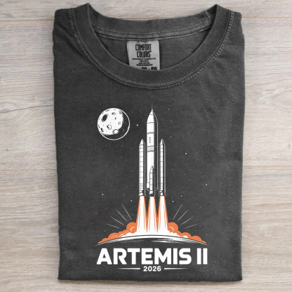 Artemis II 2026 Rocket Launch T-shirt