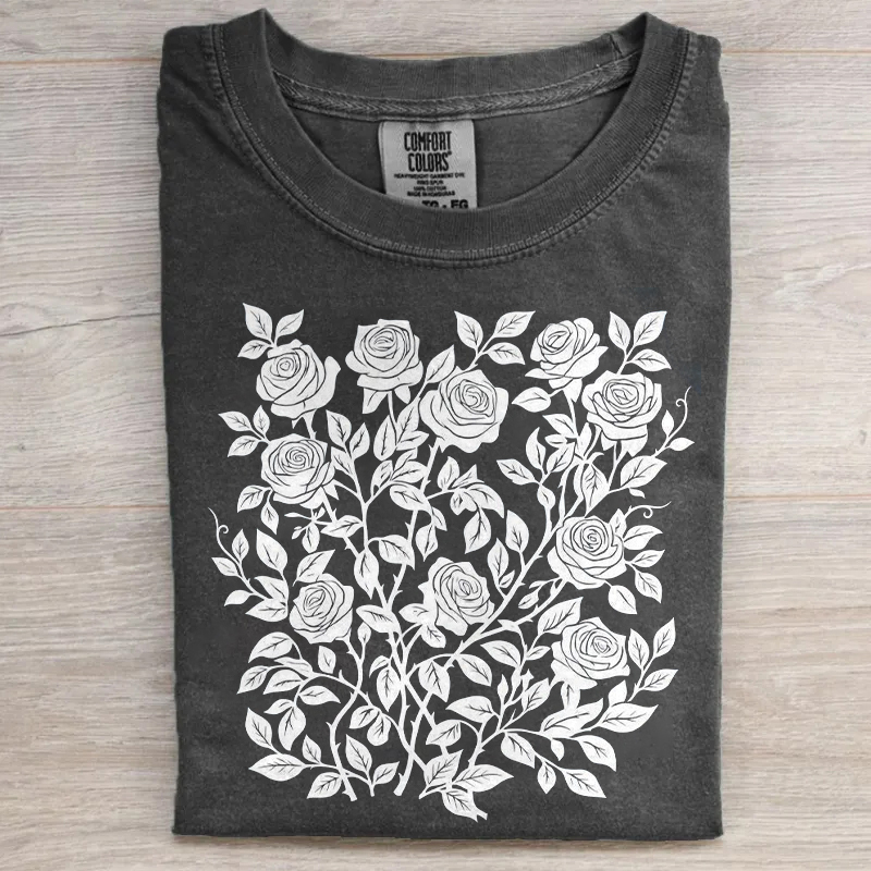 Rose Floral Gothic T-shirt