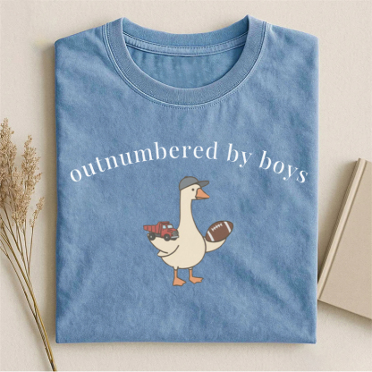 Outnumbered By Boys T-shirt