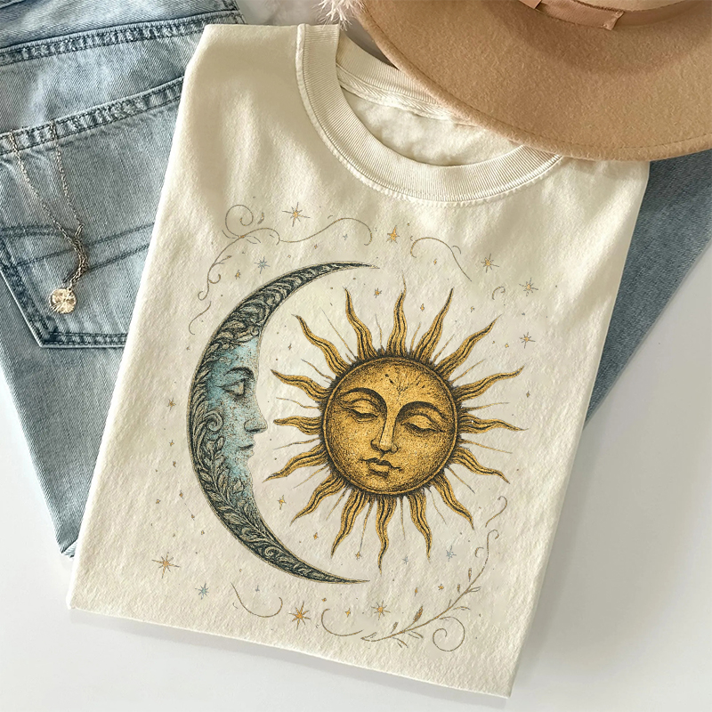 Moon And Radiant Sun T-shirt