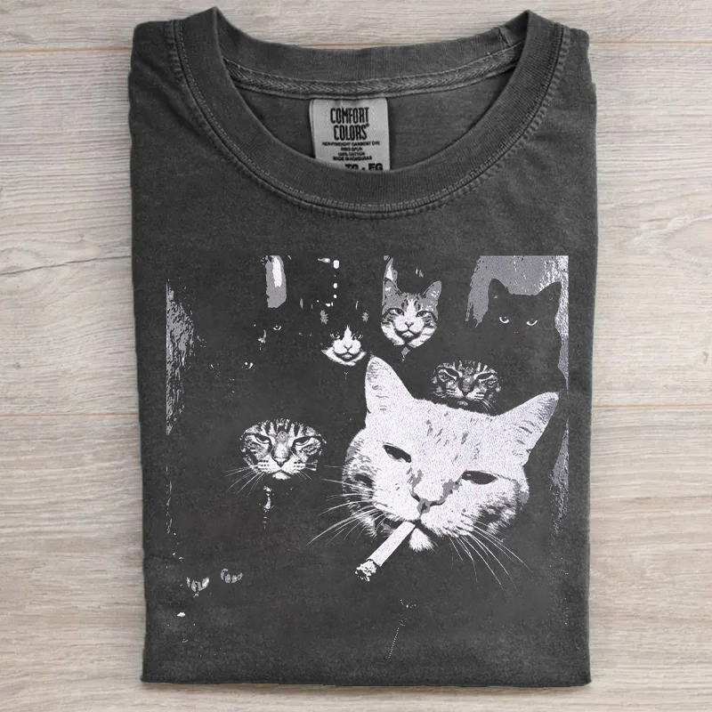 Funny Gangster Cat T-shirt