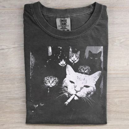 Funny Gangster Cat T-shirt