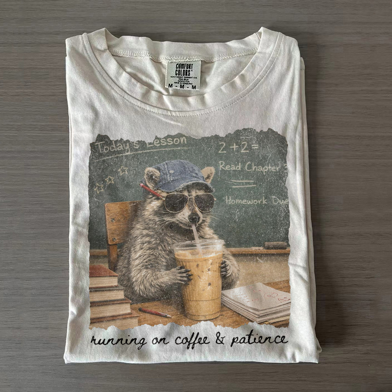 Funny Raccoon Teacher Mom T-shirt