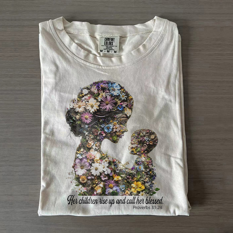 Christian Floral Mom T-shirt