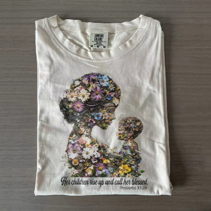 Christian Floral Mom T-shirt