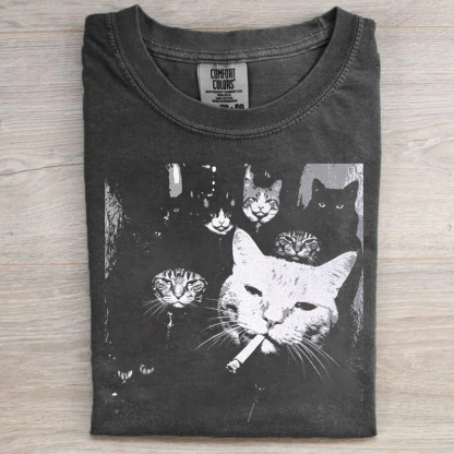 Funny Gangster Cat T-shirt
