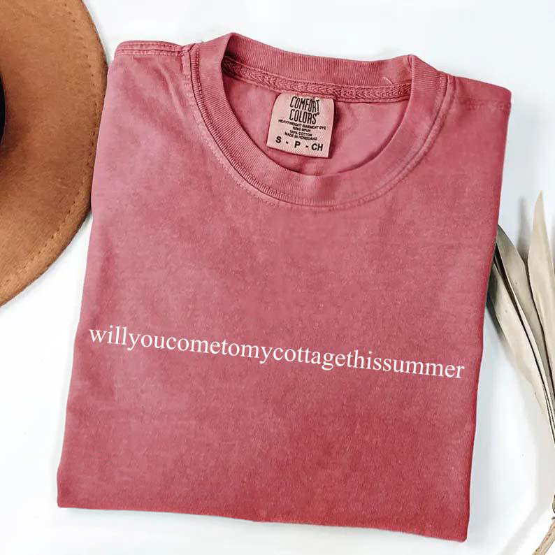 Will You Come to My Cottage This Summer Hockey Romance T-shirt