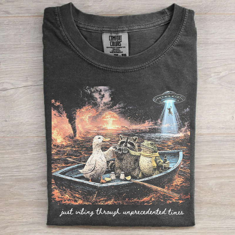 Just Vibing Through Unprecedented Times T-shirt