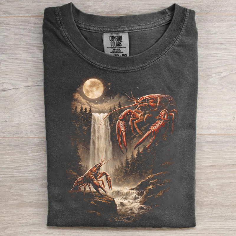 Crayfish And Moon T-shirt