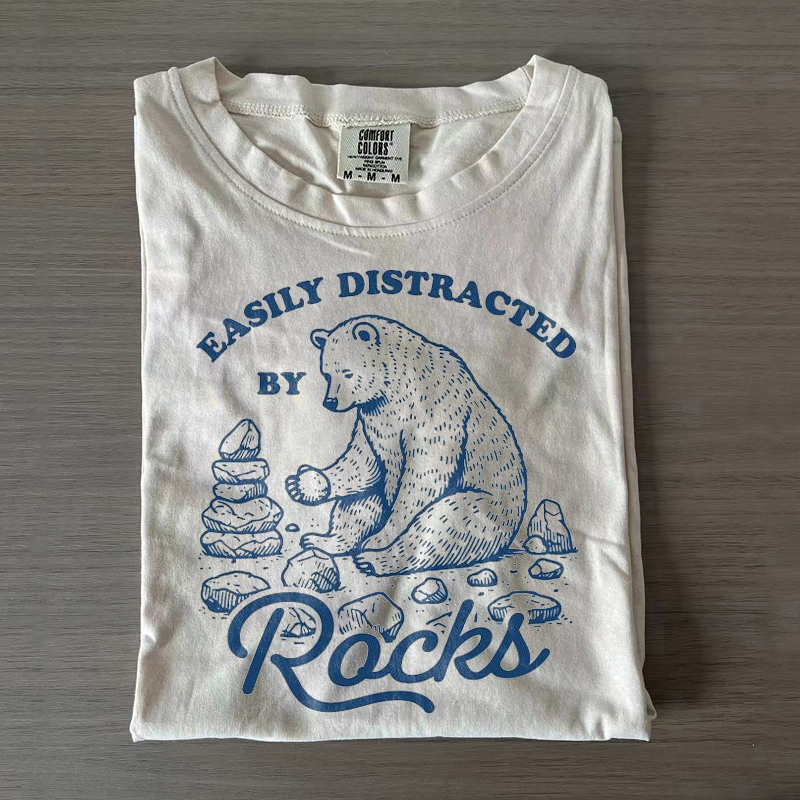 Easily Distracted By Rocks T-shirt