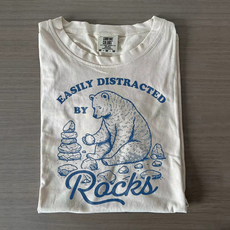 Easily Distracted By Rocks T-shirt