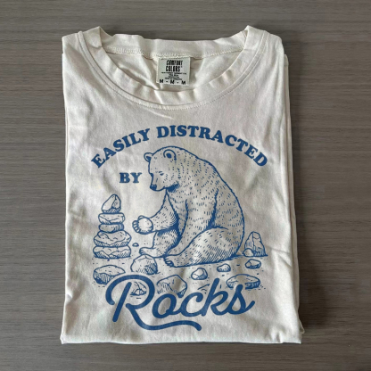 Easily Distracted By Rocks T-shirt