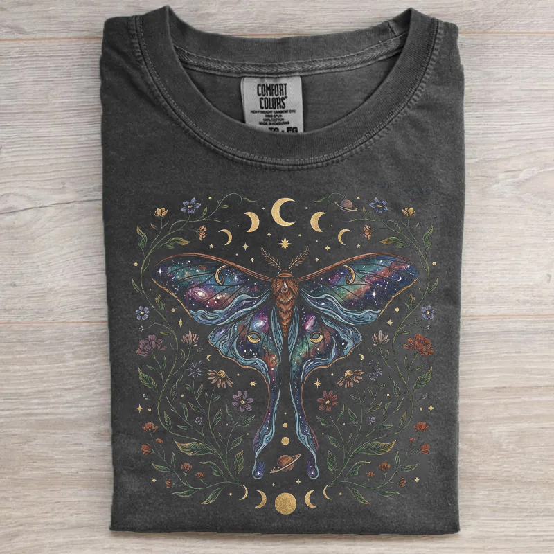 Luna Moth Floral Nature Lover T-shirt