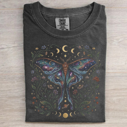 Luna Moth Floral Nature Lover T-shirt