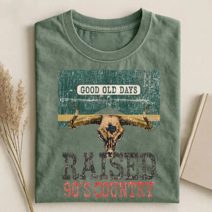 Good Old Days Raised 90s Country T-shirt