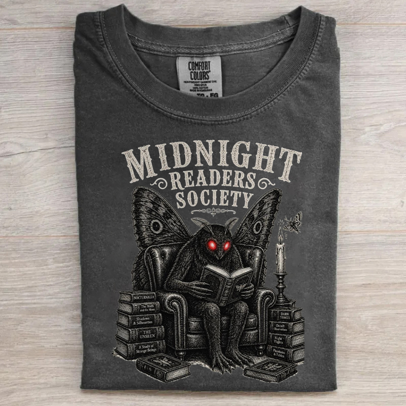 Midnight Readers Society Mothman Book Love T-shirt