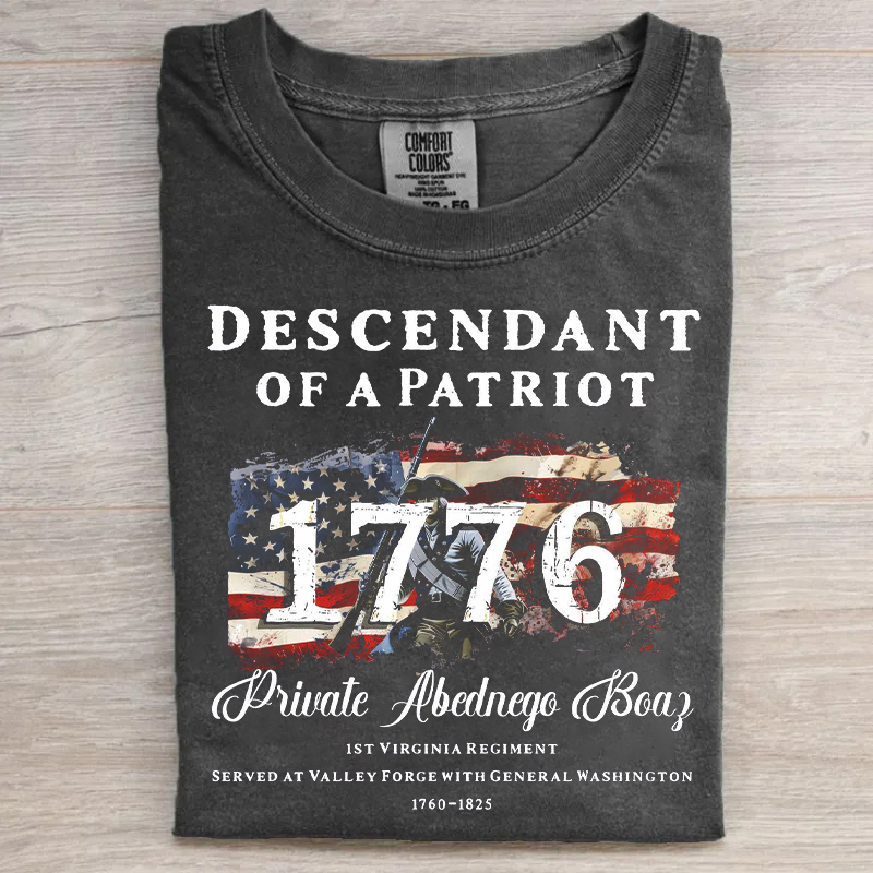 Descendant Of A Patriot T-shirt