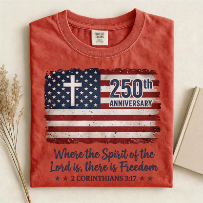 Freedom Christian America 250th Anniversary T-shirt