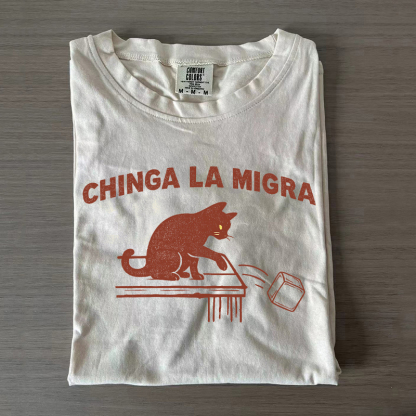 Funny Cat Anti ICE T-shirt