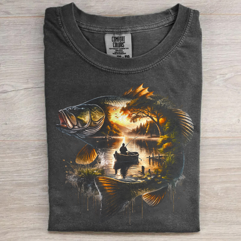 Fisherman Lake Fish T-shirt