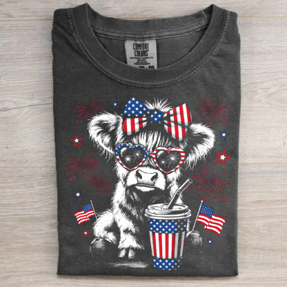 USA Highland Cow T-shirt