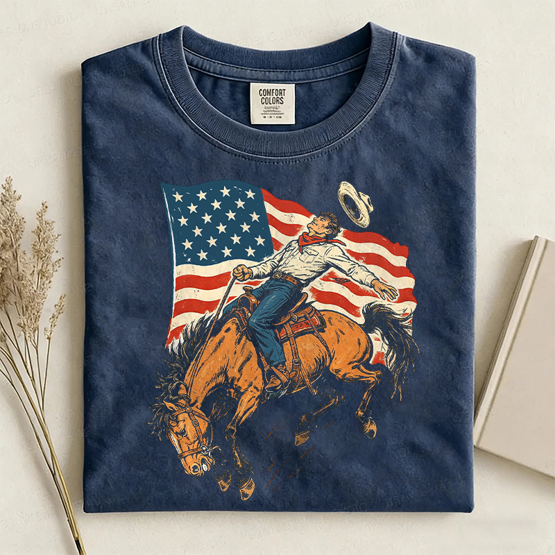 Western 4th Of July Cowboy Rodeo T-shirt