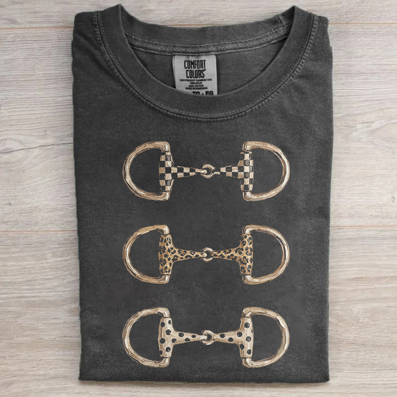 Leopard Print Horse Bit T-shirt
