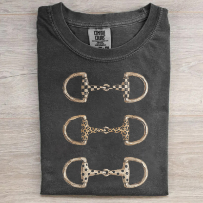 Leopard Print Horse Bit T-shirt