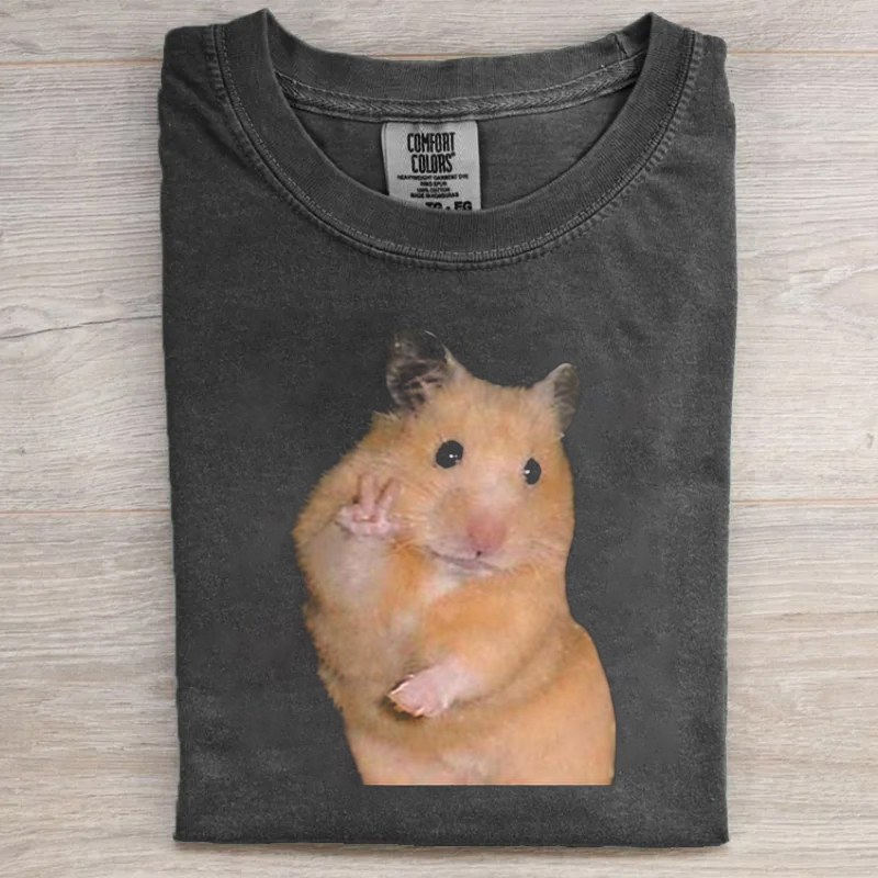 Hamster Peace Sign Meme T-shirt