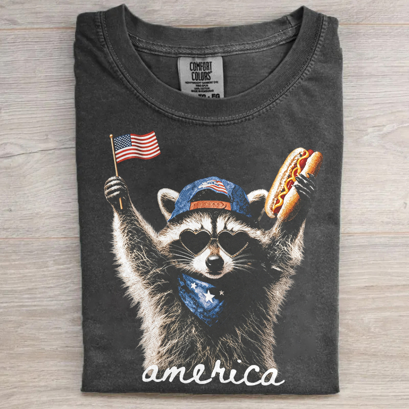 Patriotic Raccoon T-shirt