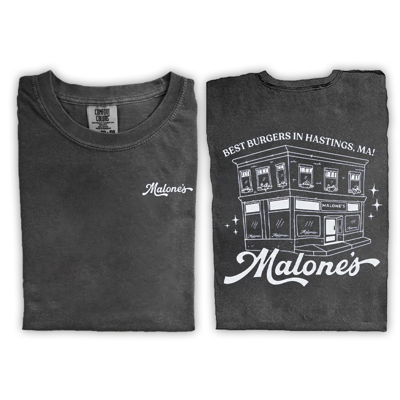 Malone's Best Burgers Hastings MA T-shirt
