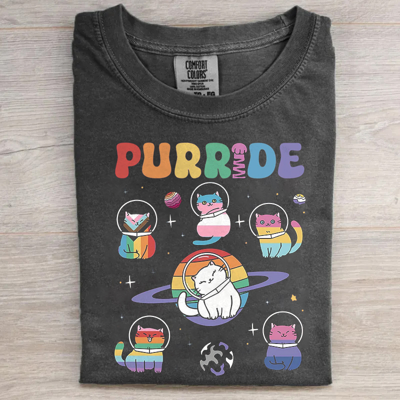 Purride Cats In Space T-shirt