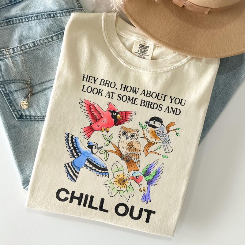 Chill Out Birds T-shirt