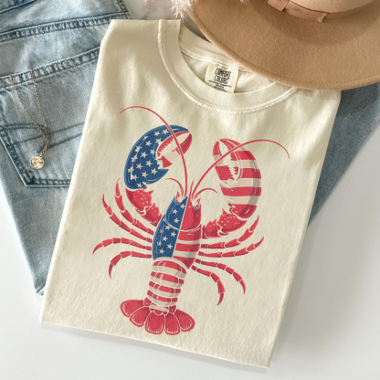 Patriotic Lobster T-shirt